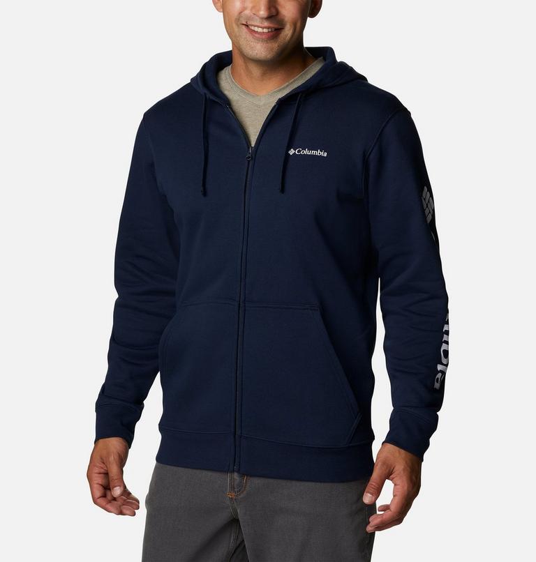 Columbia Trek Full Zip Hoodie, Color: Collegiate Navy, CSC Sleeve Logo, image 1