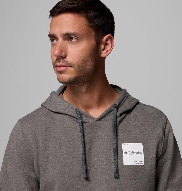 Men's Columbia Trek Hoodie, Color: Charcoal Heather, Boxy Brand, image 5
