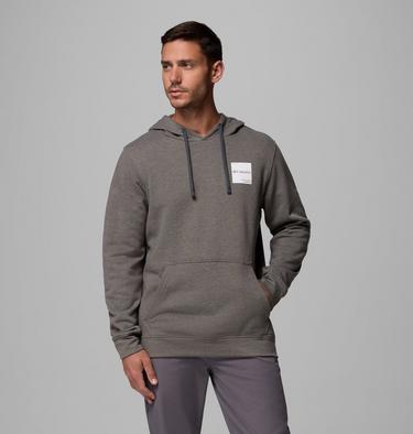 Men's Columbia Trek Hoodie, Color: Charcoal Heather, Boxy Brand, image 7