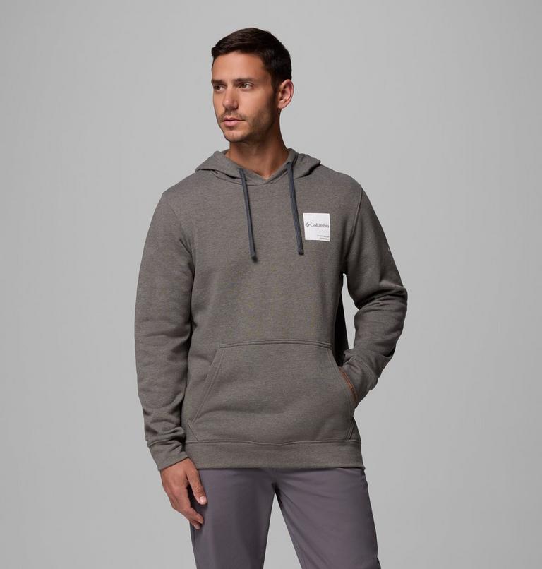 Men's Columbia Trek Hoodie, Color: Charcoal Heather, Boxy Brand, image 1