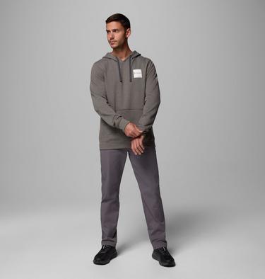 Men's Columbia Trek Hoodie, Color: Charcoal Heather, Boxy Brand, image 8