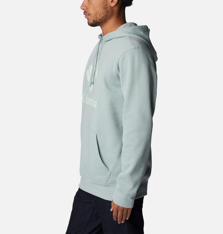 Men's Columbia Trek Hoodie, Color: Niagara, CSC Stacked Graphic, image 3