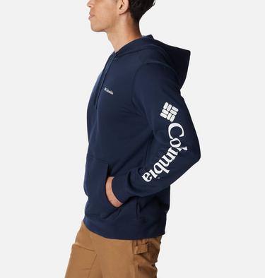 Men's Columbia Trek Hoodie, Color: Collegiate Navy, CSC Sleeve Logo, image 7