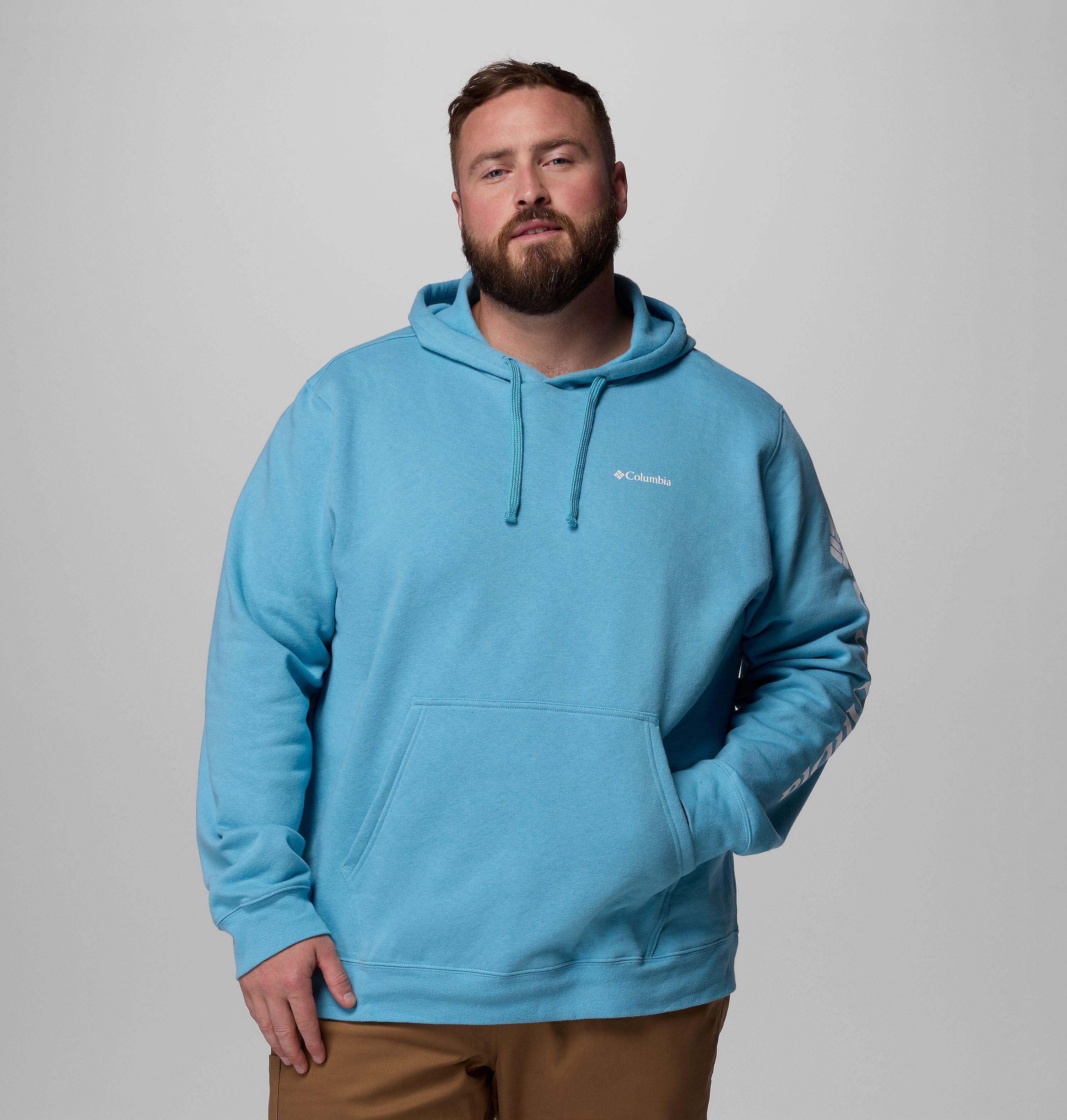 Columbia Men's Trek Hoodie - Red Onion Color, X-Large Size, Kangaroo Pocket - View #5