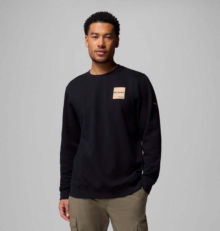 Sudadera de cuello redondo Trek para hombre, Color: Black, Boxy Brand, image 1