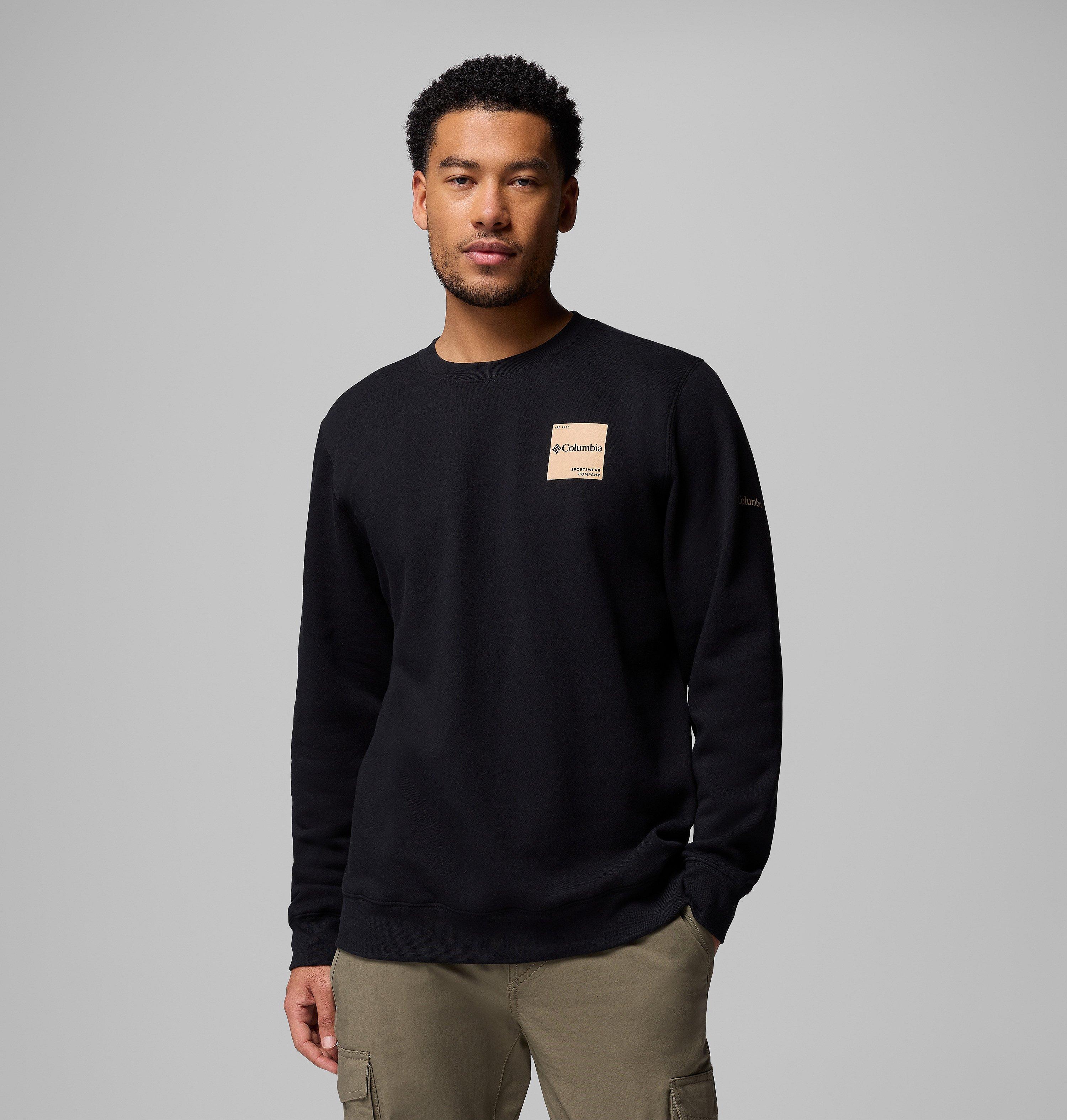 Columbia Sportswear Men's Black Columbia - ’S Trek™ Crew Sweatshirt - Boxy Brand Xxl
