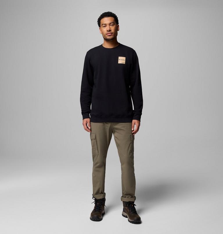 Sudadera de cuello redondo Trek para hombre, Color: Black, Boxy Brand, image 2