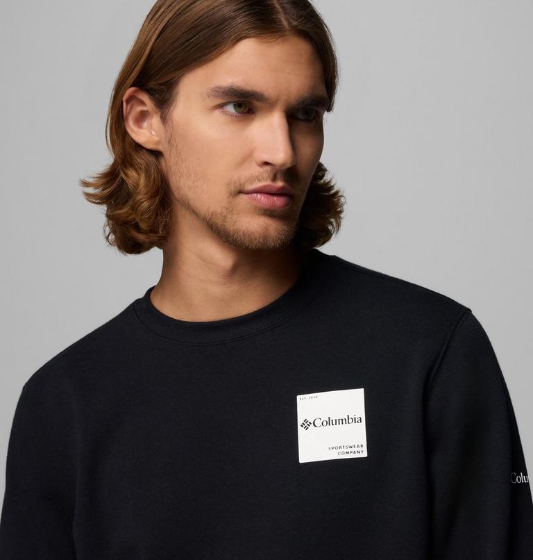 Men&rsquo;s Trek Crew Sweatshirt, Color: Black, Boxy Brand, image 5