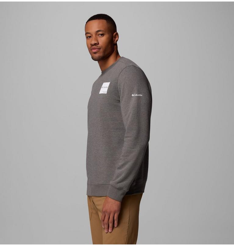 Men&rsquo;s Trek Crew Sweatshirt, Color: Charcoal Heather, Boxy Brand, image 4