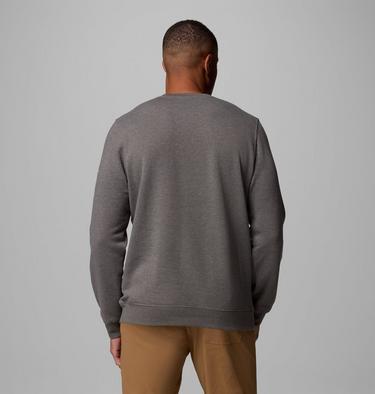 Men&rsquo;s Trek Crew Sweatshirt, Color: Charcoal Heather, Boxy Brand, image 3
