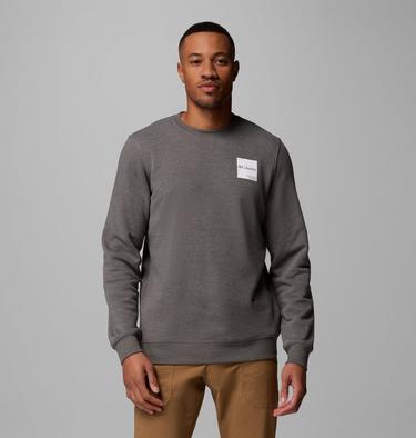 Men&rsquo;s Trek Crew Sweatshirt, Color: Charcoal Heather, Boxy Brand, image 1