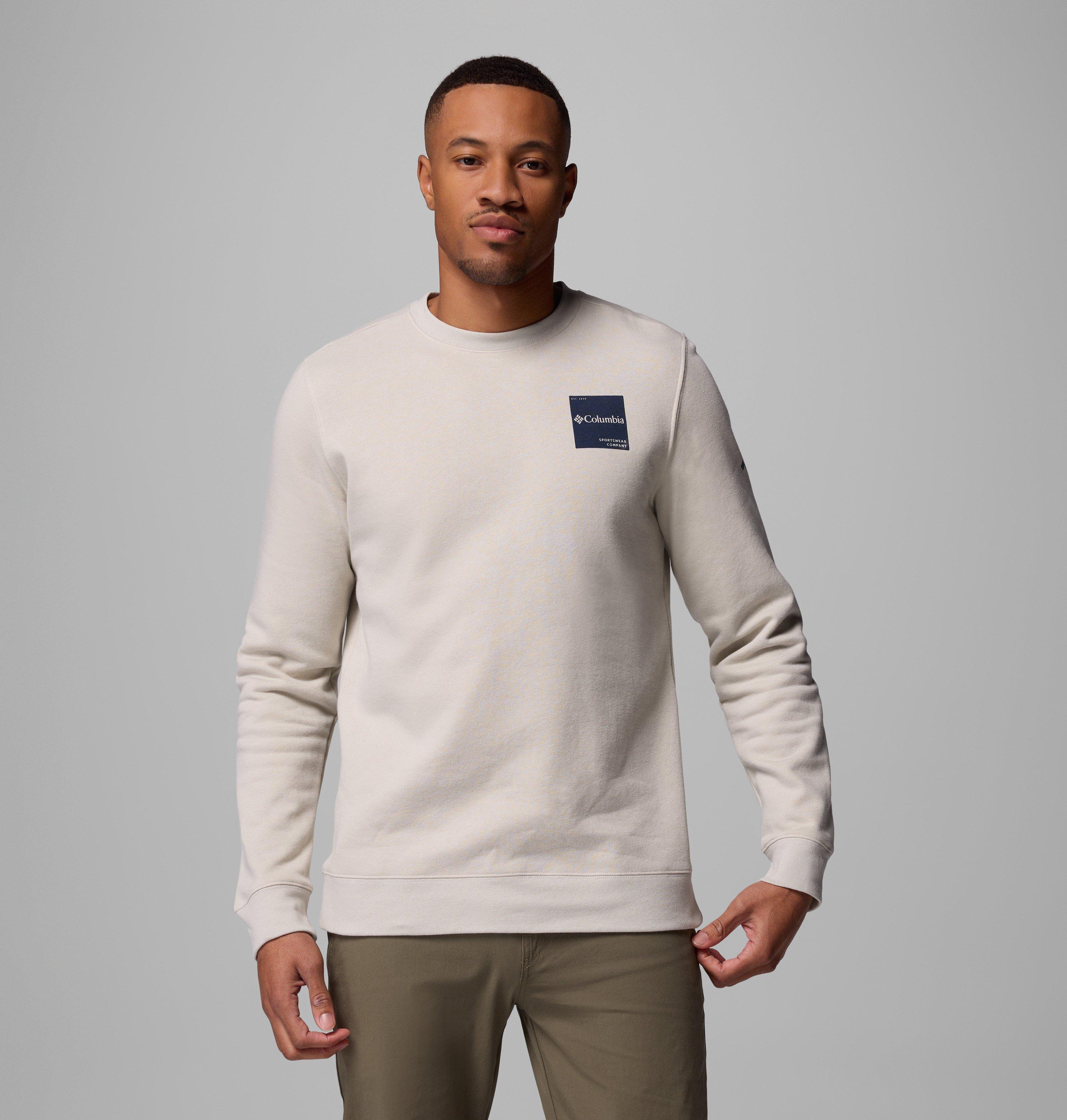 Columbia Sportswear Men's Brown Columbia - ’S Trek™ Crew Sweatshirt - Dark Stone, Boxy Brand Xxl