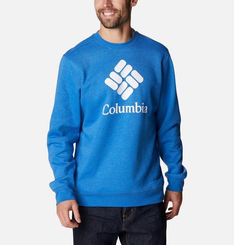 Columbia Trek Crew | 434 | S, Color: Brt Indigo Heather, CSC Stacked Logo, image 5