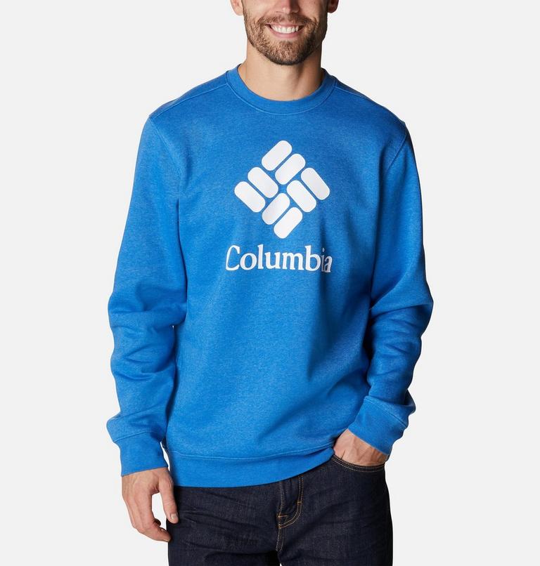 Columbia Trek Crew | 434 | S, Color: Brt Indigo Heather, CSC Stacked Logo, image 1