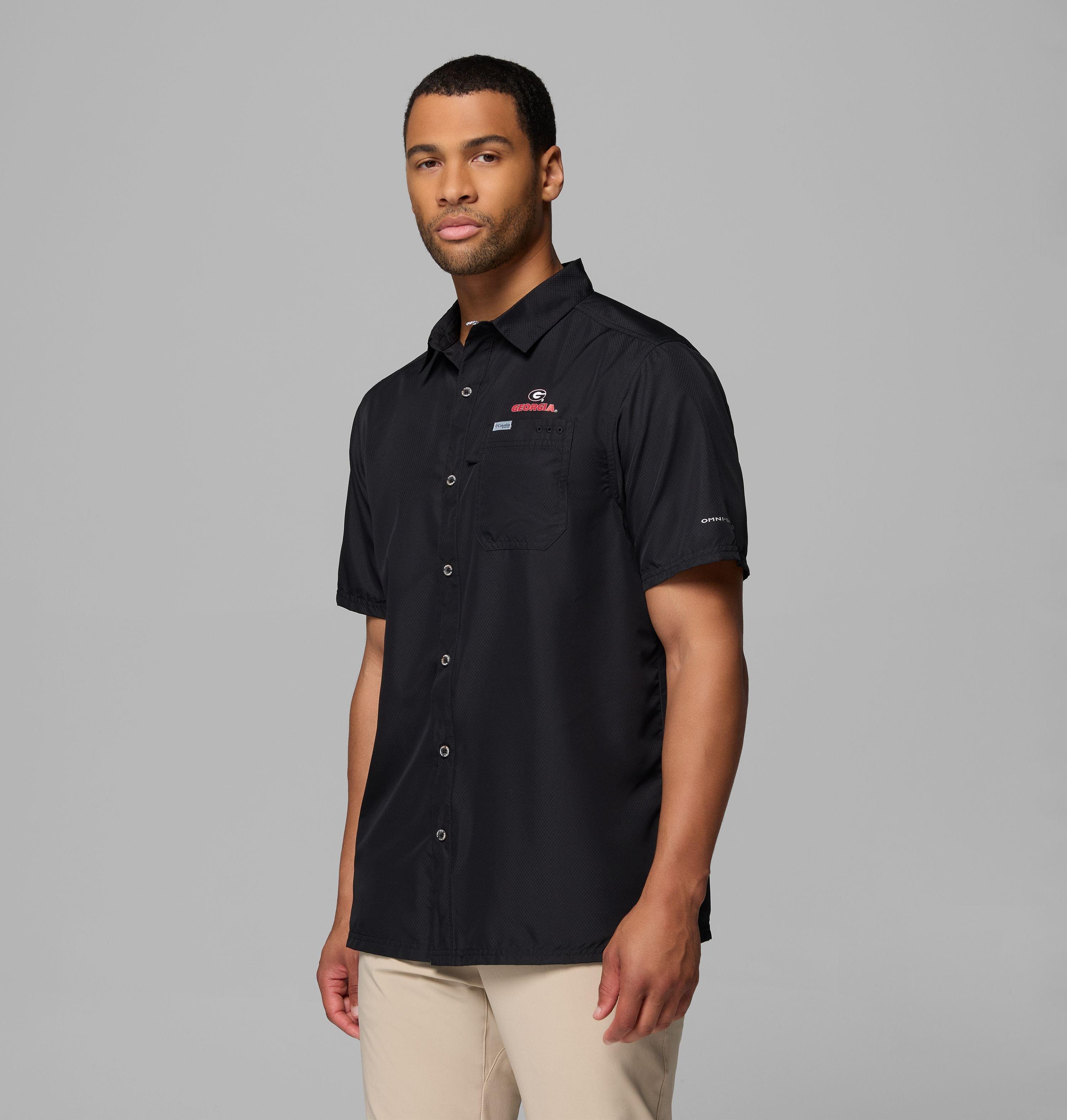 Men's Collegiate PFG Slack Tide Camp Shirt - Georgia 4