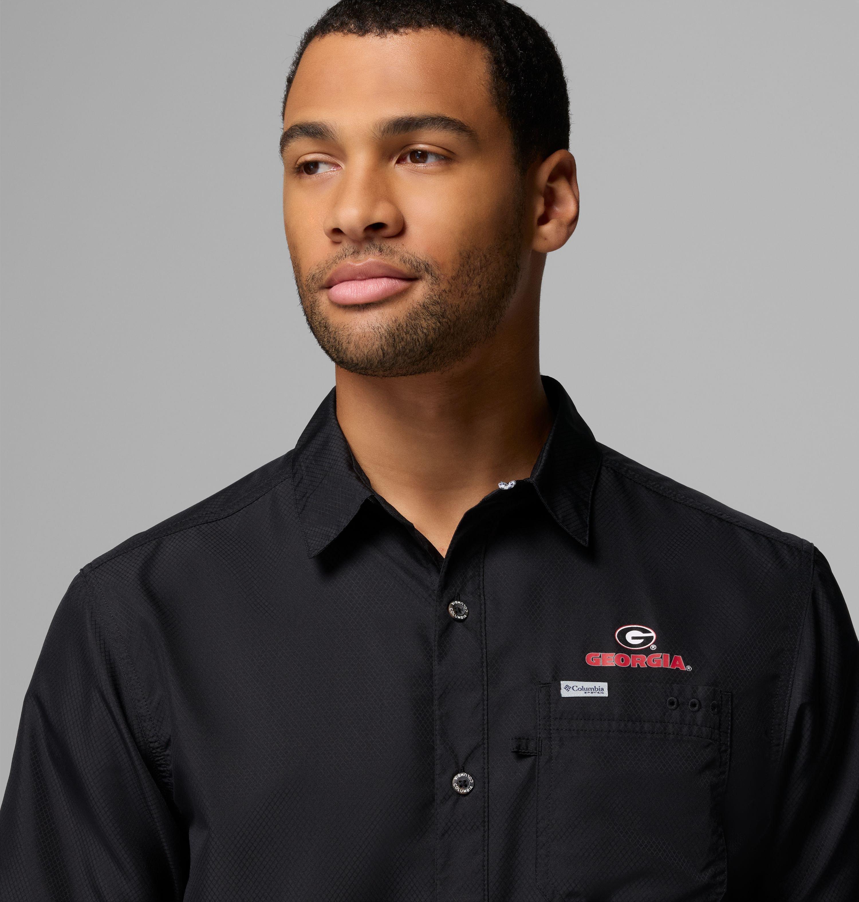 Men's Collegiate PFG Slack Tide Camp Shirt - Georgia 5