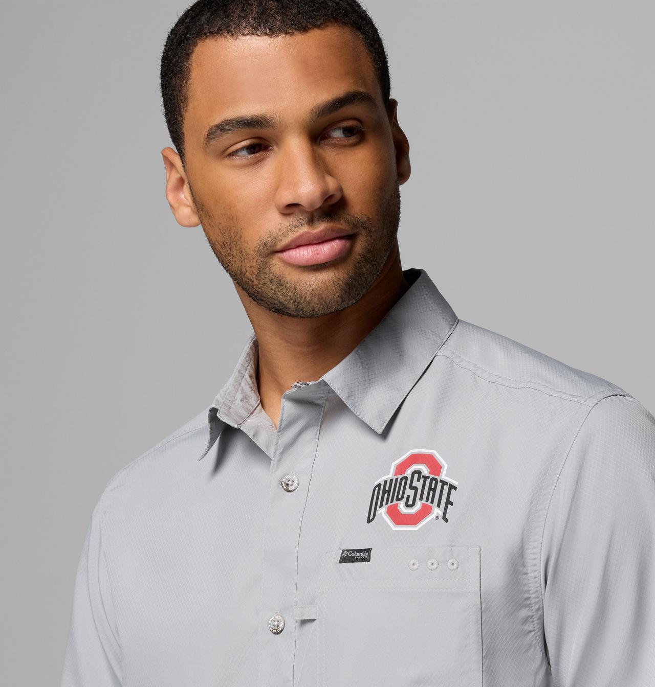 Men's Collegiate PFG Slack Tide™ Camp Shirt - Ohio State 5