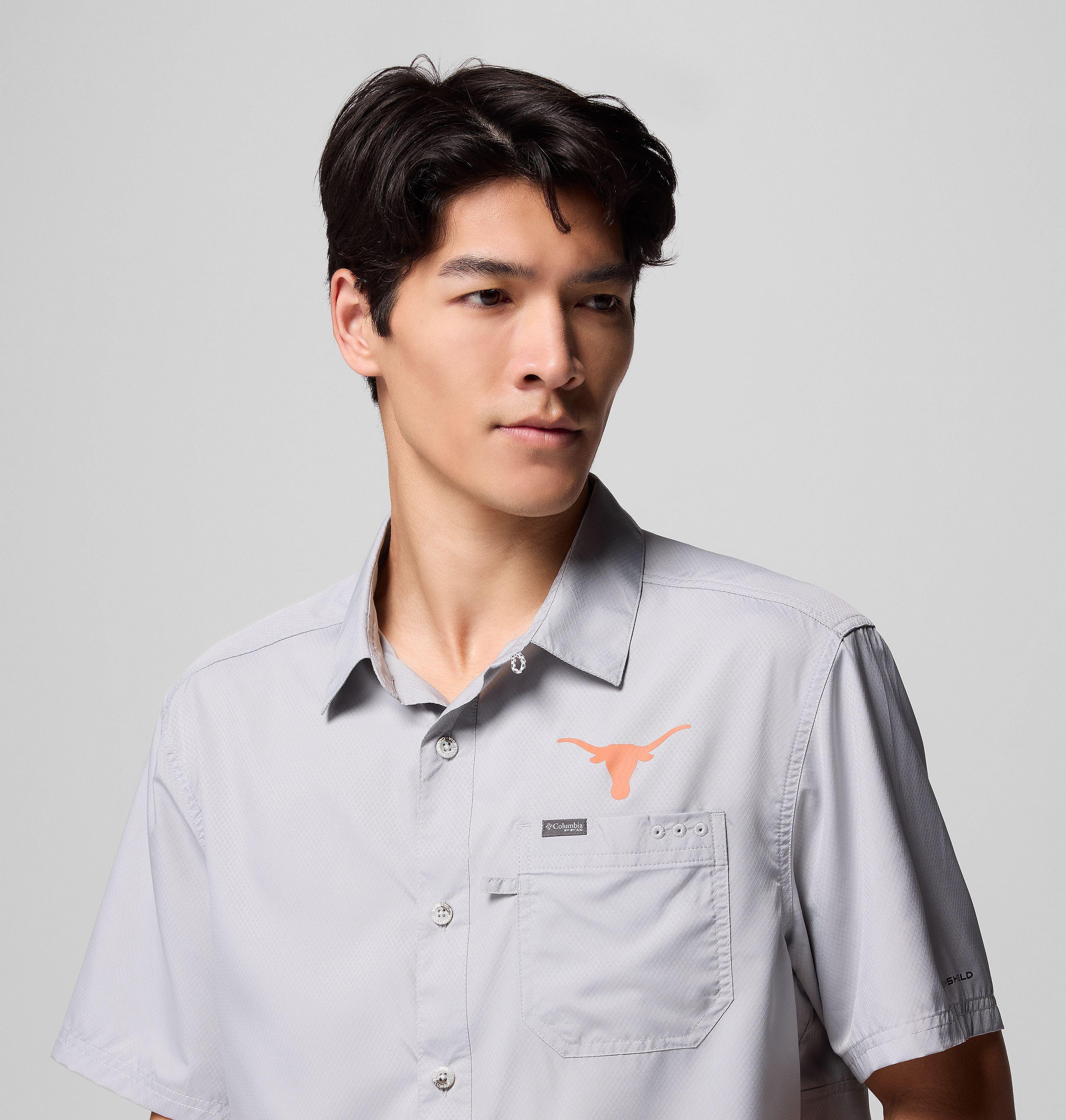 Men's Collegiate PFG Slack Tide Camp Shirt - Texas 5