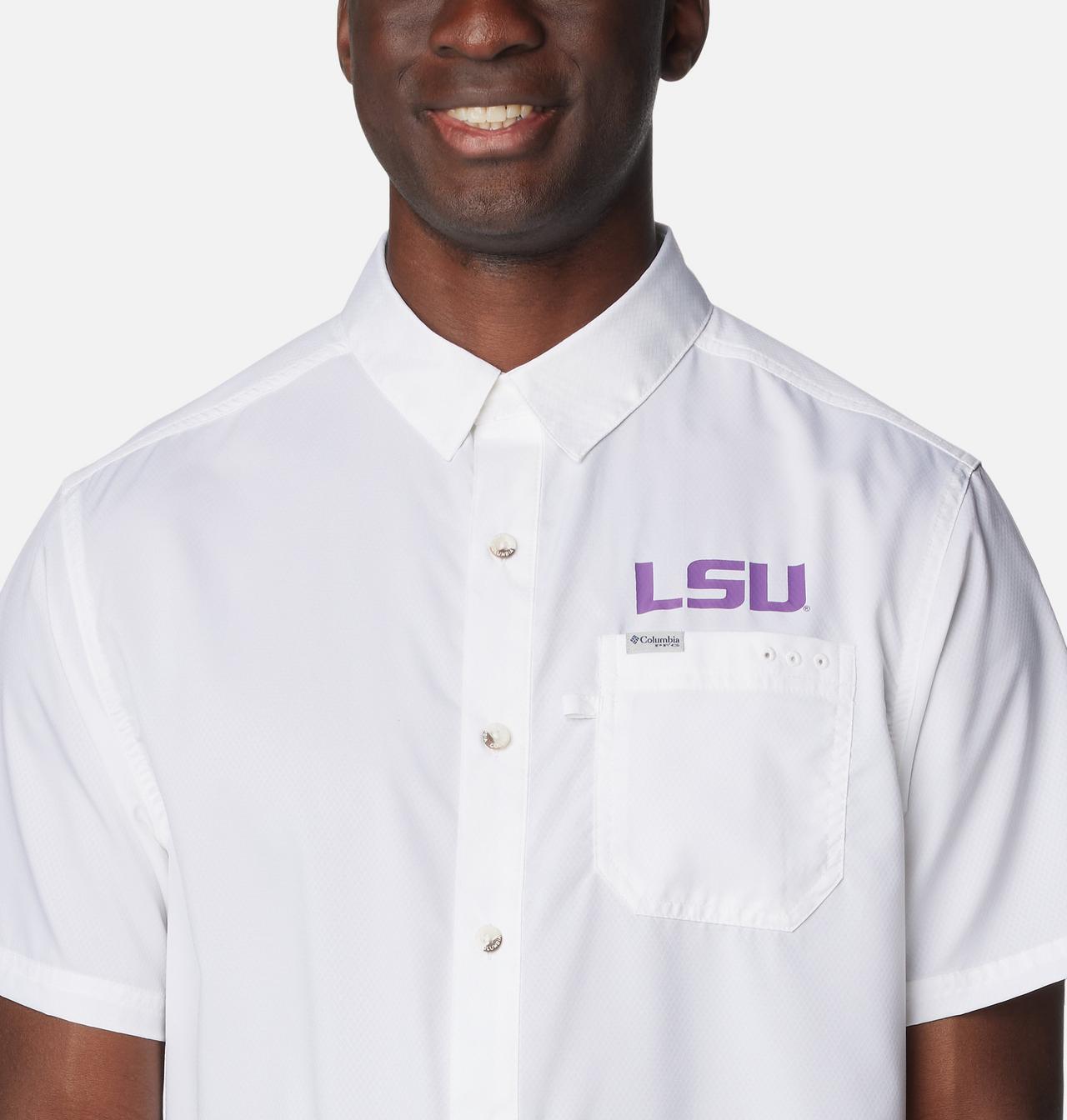 Men's Collegiate PFG Slack Tide™ Camp Shirt - LSU 4