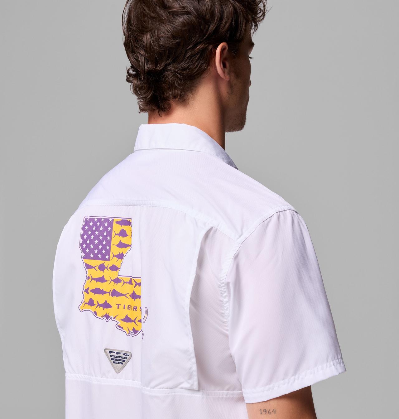 Men's Collegiate PFG Slack Tide™ Camp Shirt - LSU 7