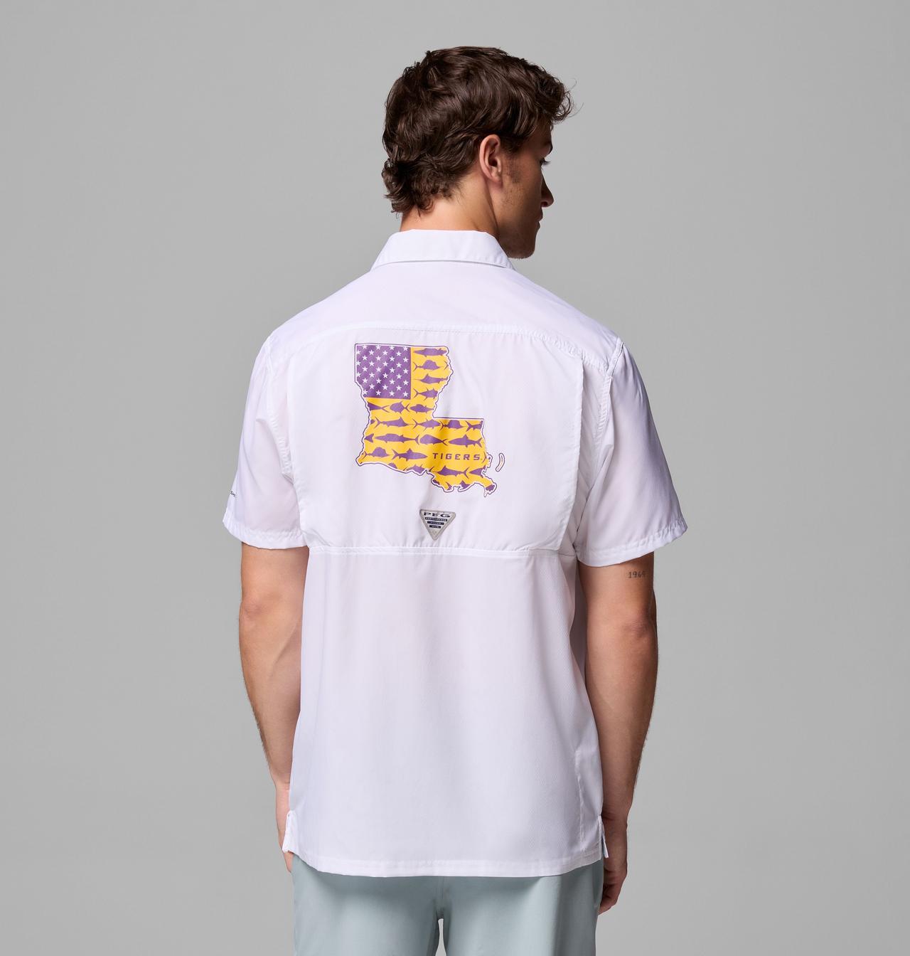 Men's Collegiate PFG Slack Tide™ Camp Shirt - LSU 3