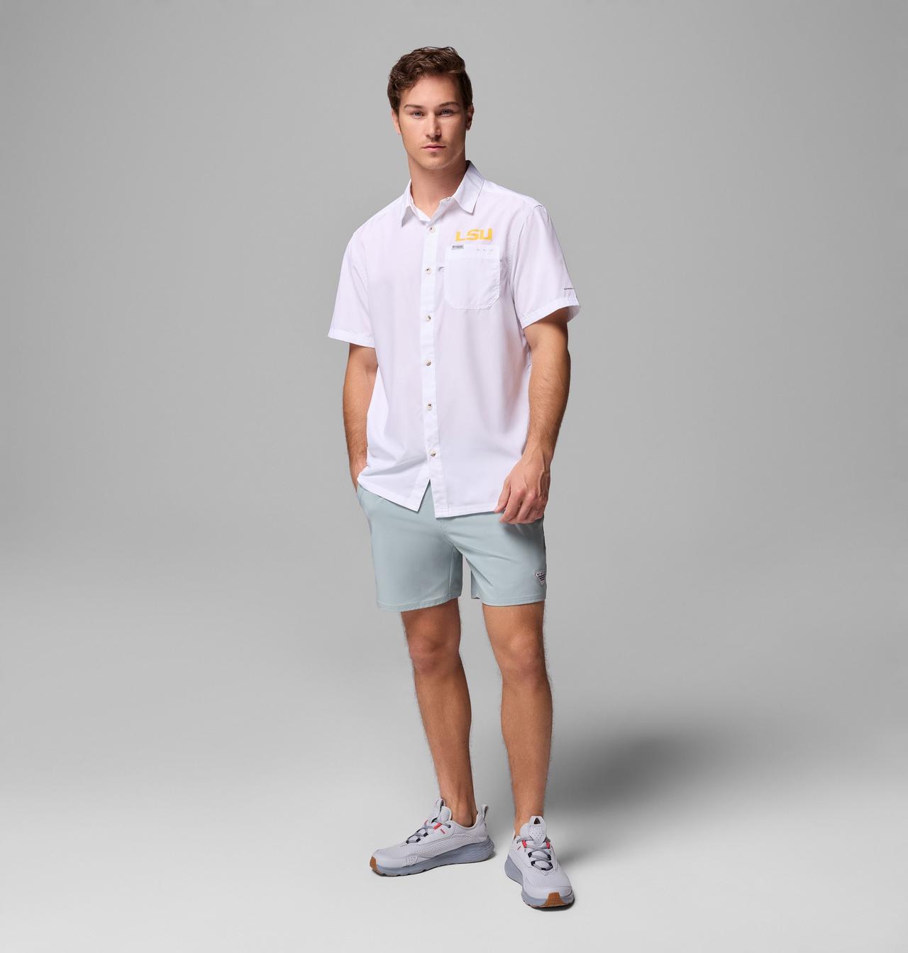 Men's Collegiate PFG Slack Tide™ Camp Shirt - LSU 2