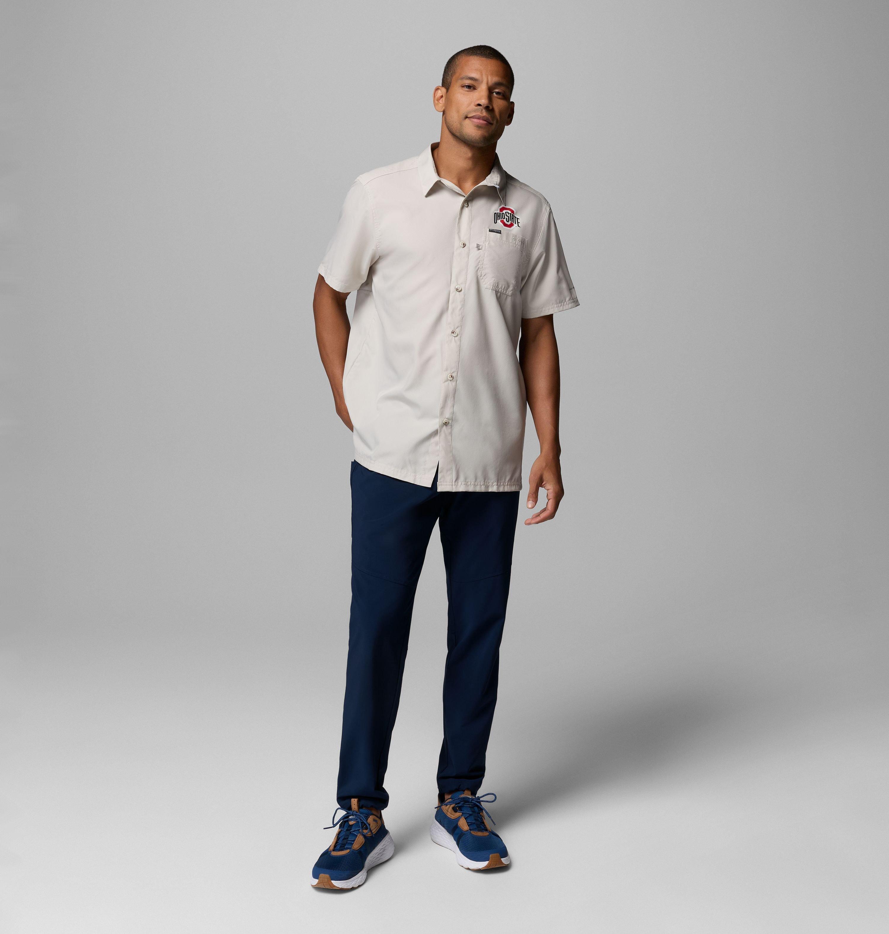 Men's Collegiate PFG Slack Tide Camp Shirt - Ohio State 2