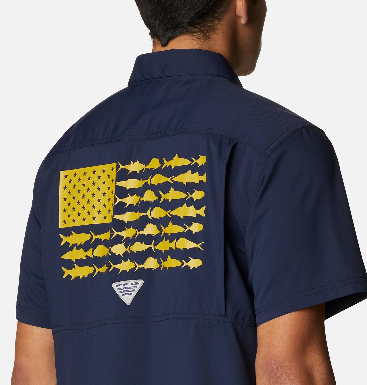 Men's Collegiate PFG Slack Tide™ Camp Shirt - Notre Dame 5
