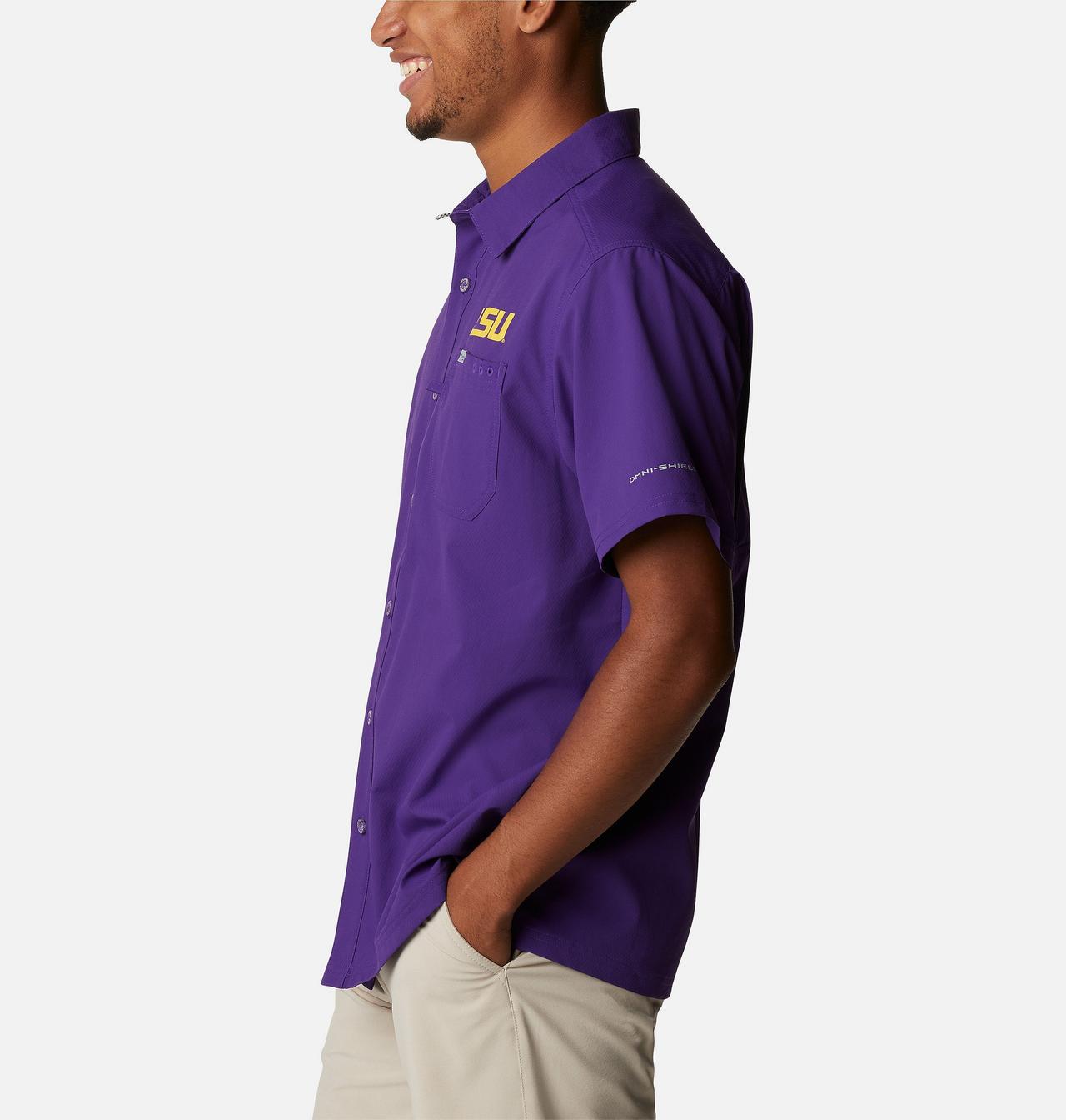 Men's Collegiate PFG Slack Tide™ Camp Shirt - LSU 3