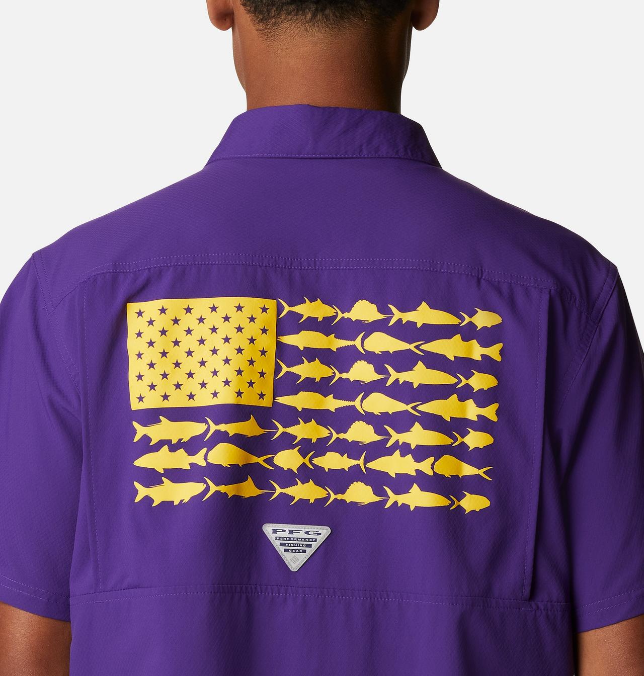 Men's Collegiate PFG Slack Tide™ Camp Shirt - LSU 5