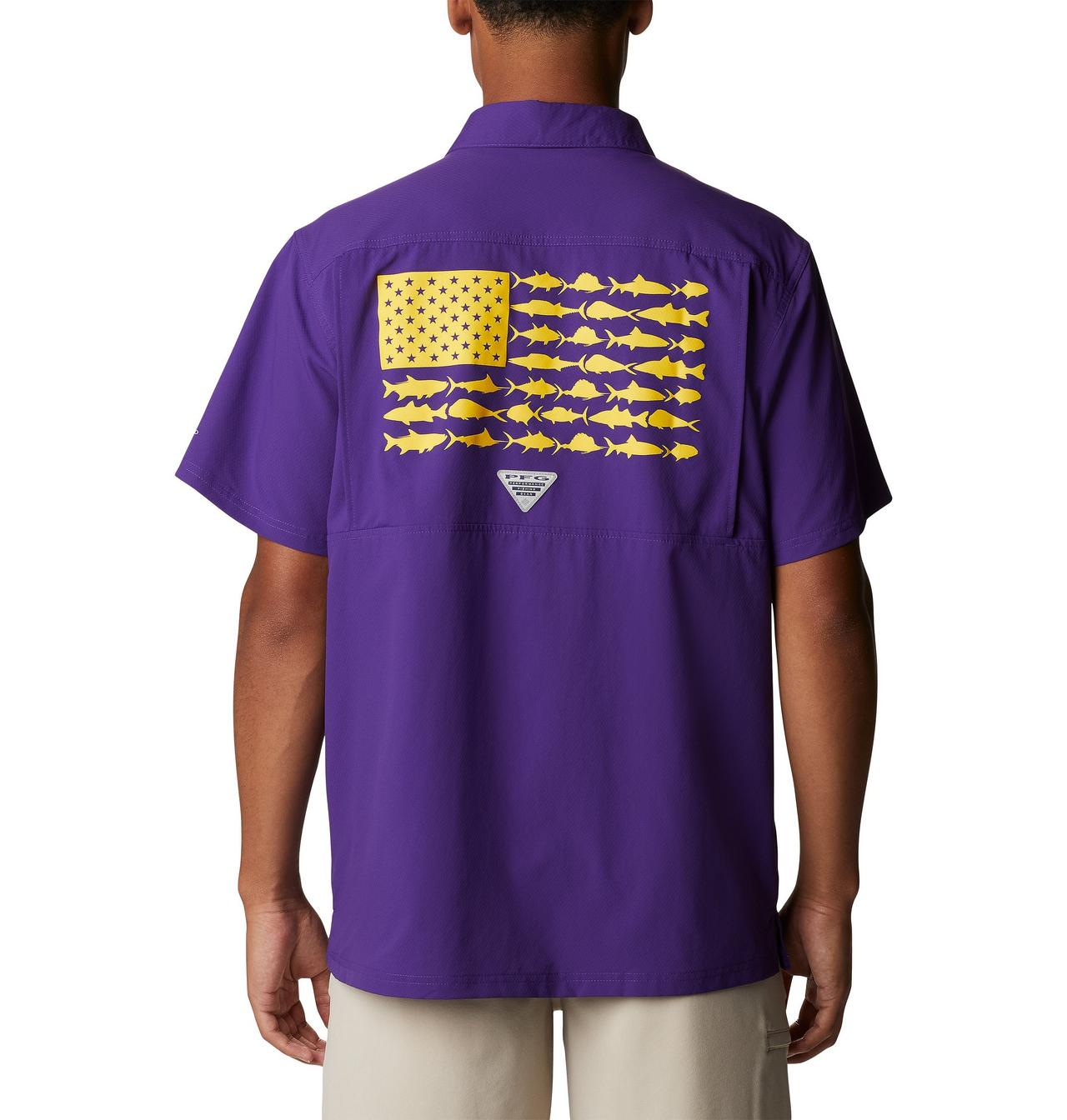 Men's Collegiate PFG Slack Tide™ Camp Shirt - LSU 2