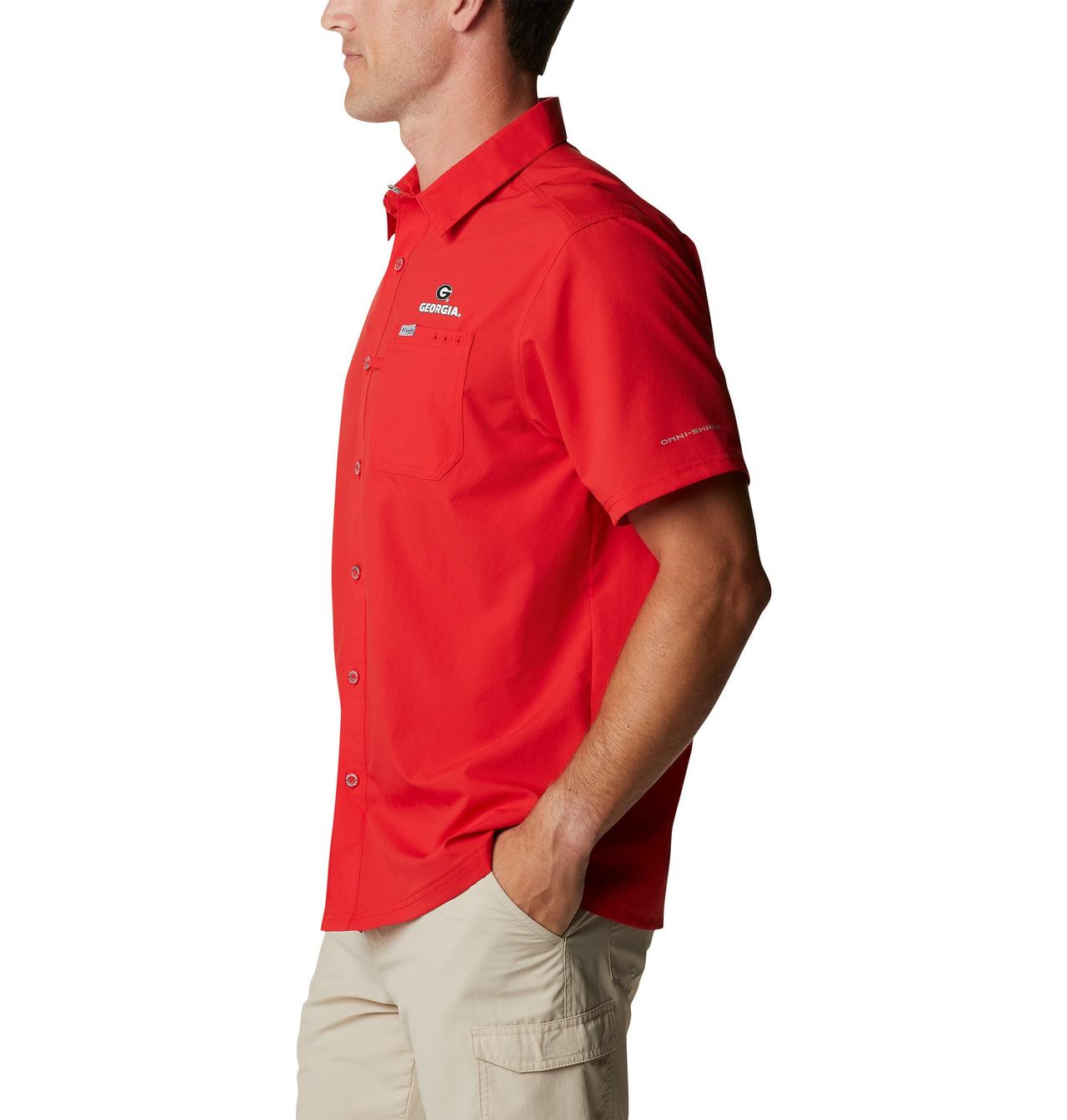 Men's Collegiate PFG Slack Tide™ Camp Shirt - Georgia 3