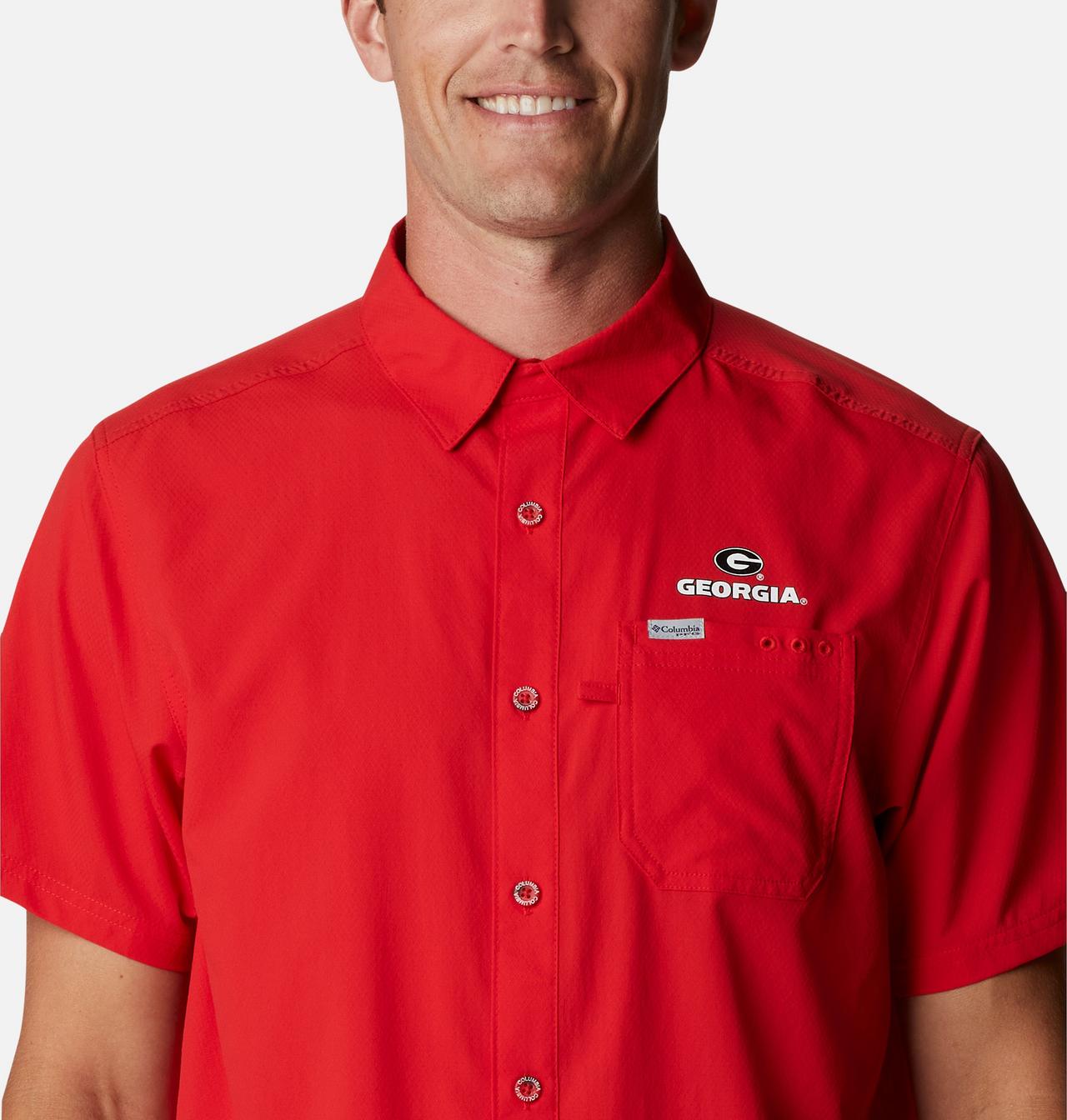 Men's Collegiate PFG Slack Tide™ Camp Shirt - Georgia 4
