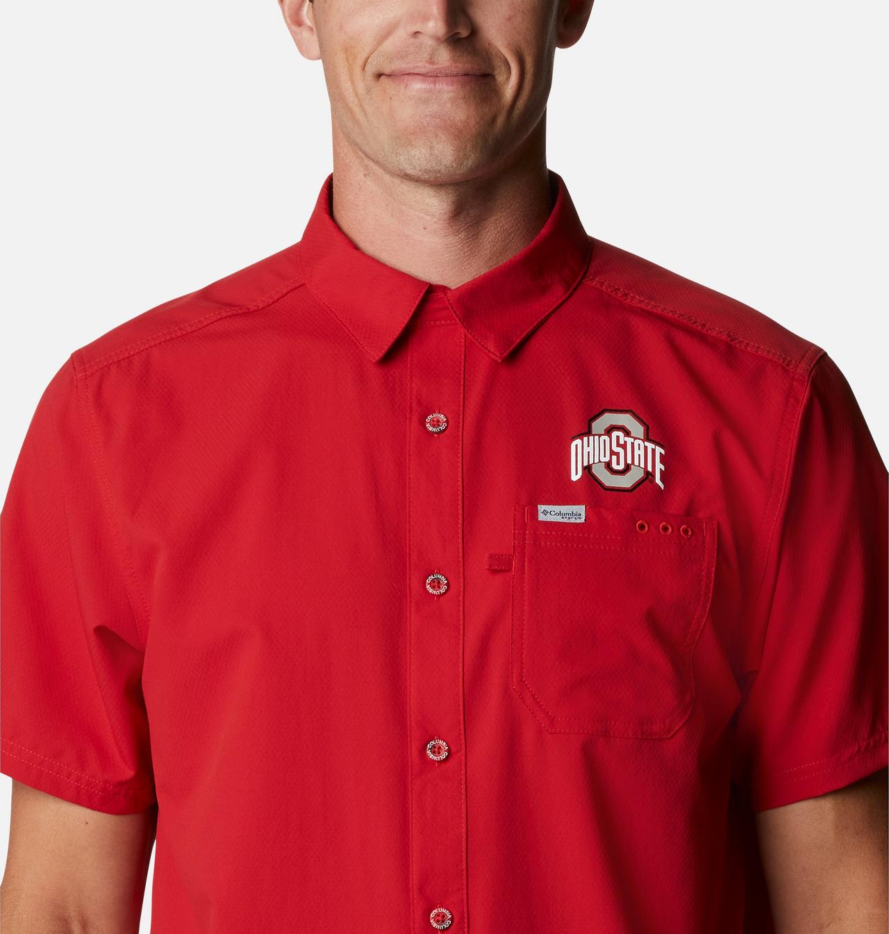 Men's Collegiate PFG Slack Tide™ Camp Shirt - Ohio State 4