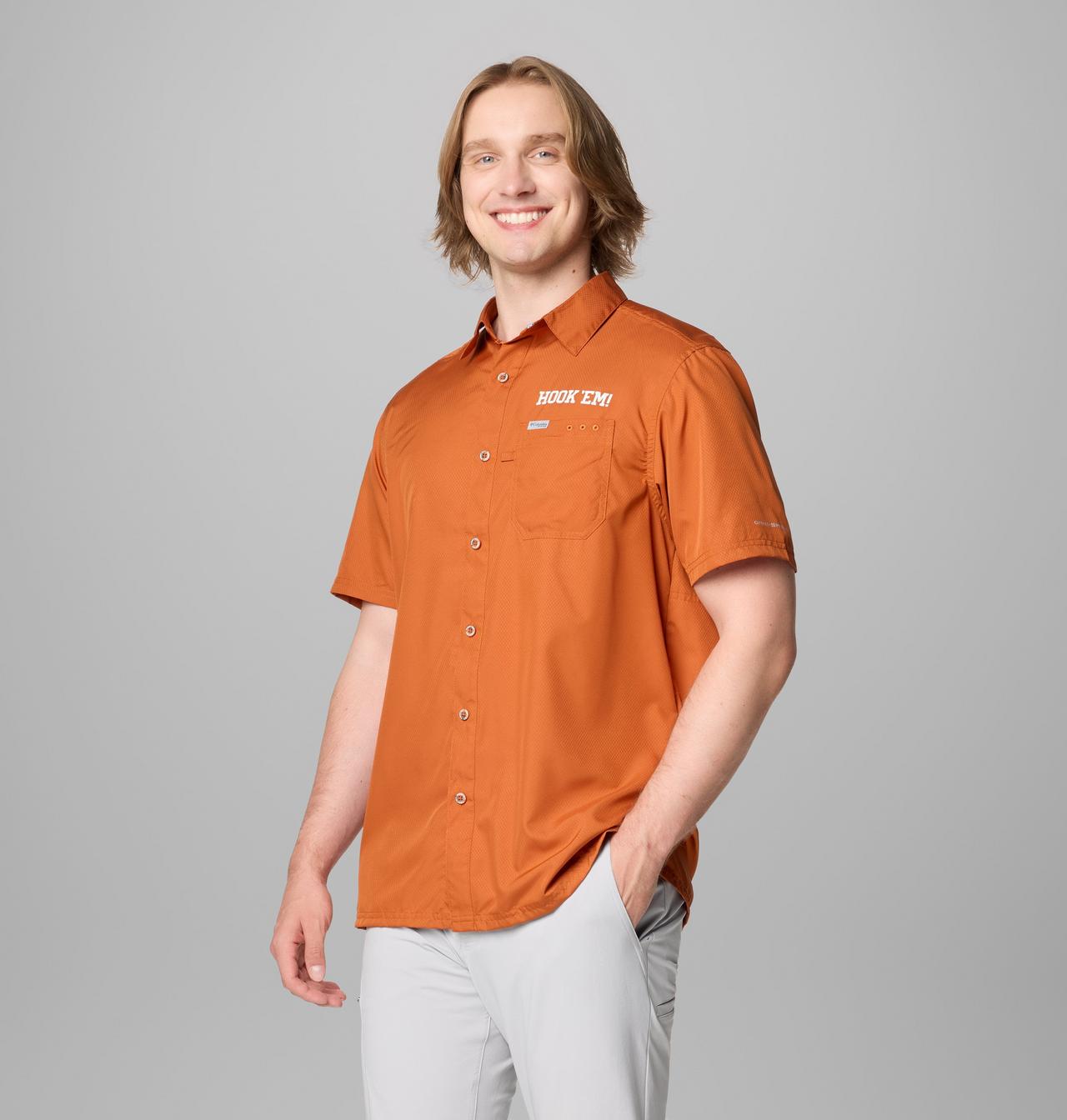 Men's Collegiate PFG Slack Tide™ Camp Shirt - Texas 4