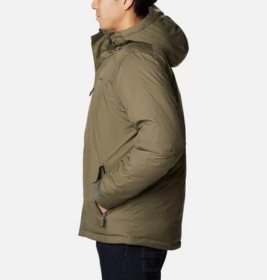 Men's Oak Harbor Insulated Rain Jacket, Color: Stone Green, image 3