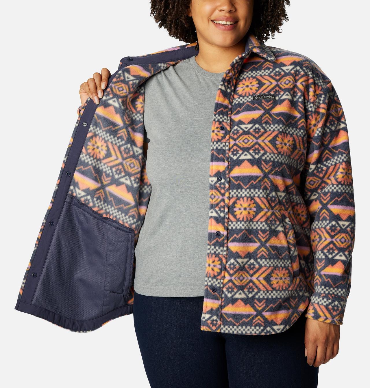 Women's Benton Springs™ Fleece Shirt Jacket - Plus Size 6