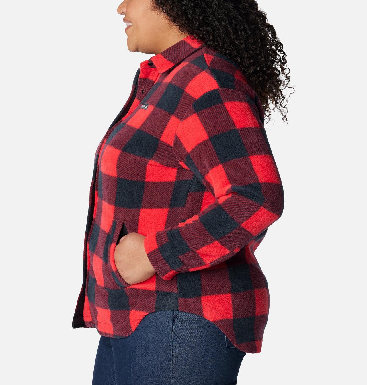 Women's Benton Springs™ Fleece Shirt Jacket - Plus Size 4