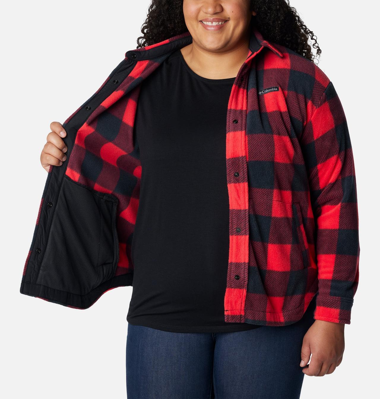 Women's Benton Springs™ Fleece Shirt Jacket - Plus Size 6