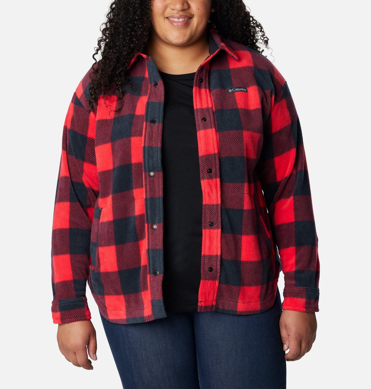 Women's Benton Springs™ Fleece Shirt Jacket - Plus Size 1