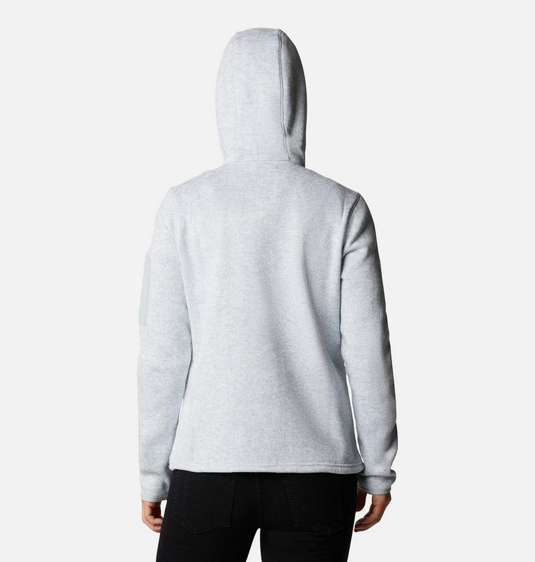 Women's Sweater Weather Hooded Pullover, Color: Cirrus Grey Heather, image 2