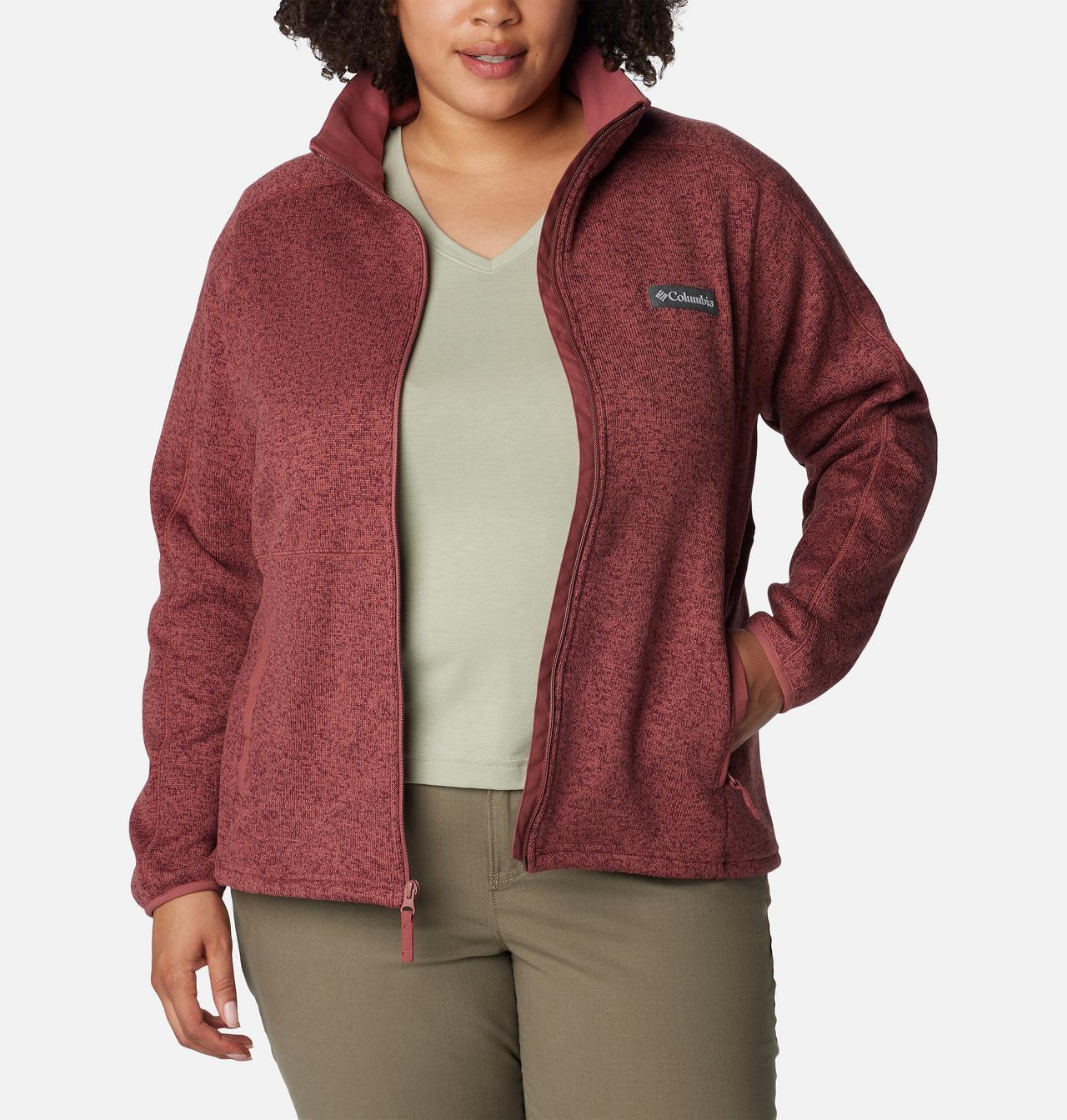 Women's Sweater Weather™ Full Zip - Plus Size 7