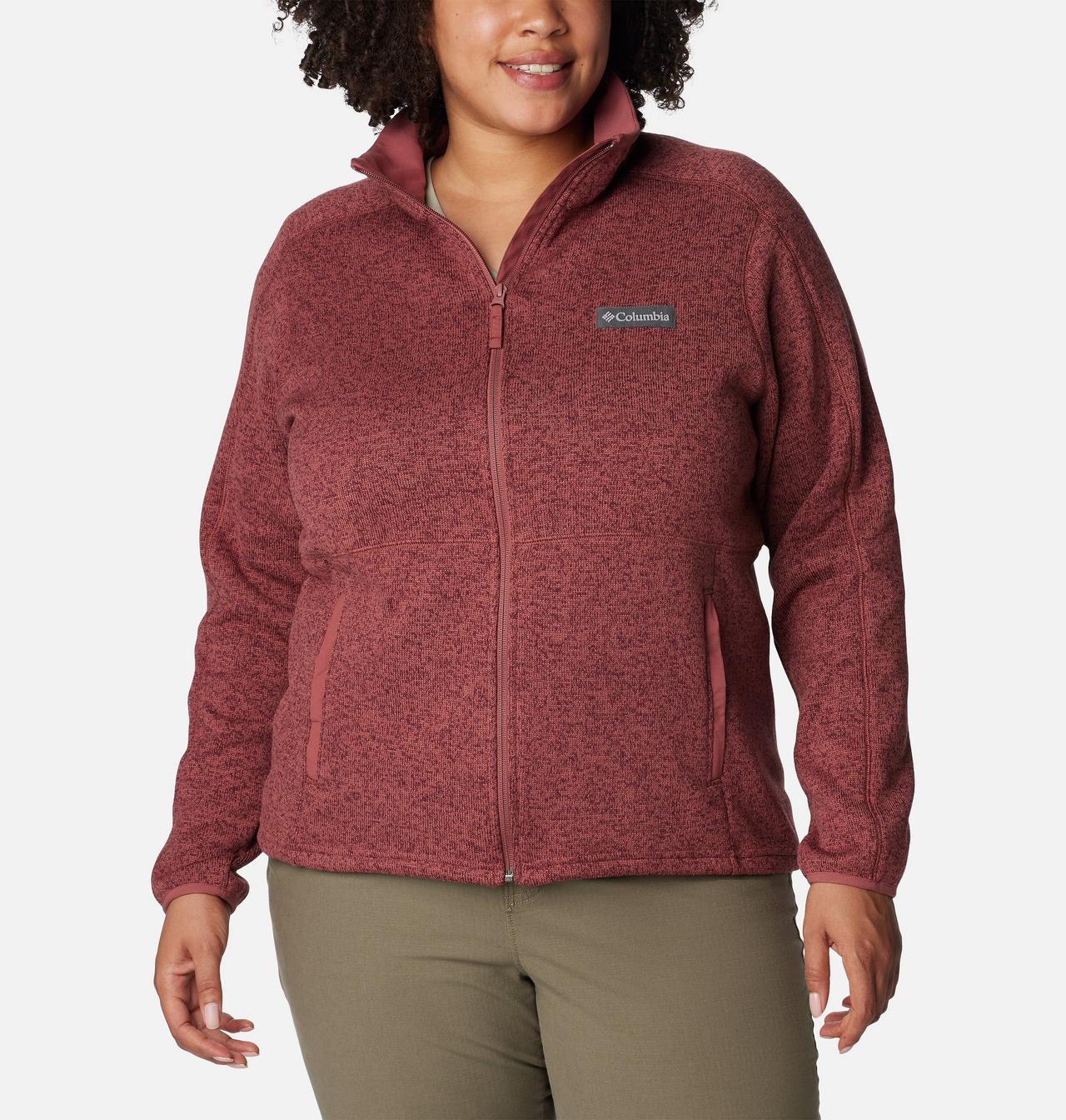 Women's Sweater Weather™ Full Zip - Plus Size 1