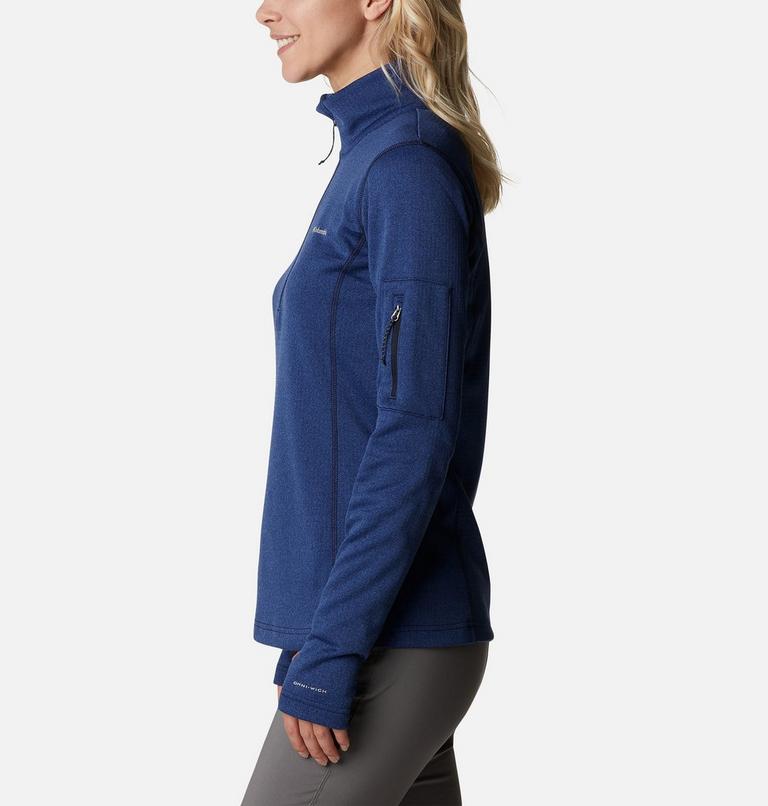 Women's Park View Half Zip Fleece, Color: Dark Nocturnal Heather, image 3