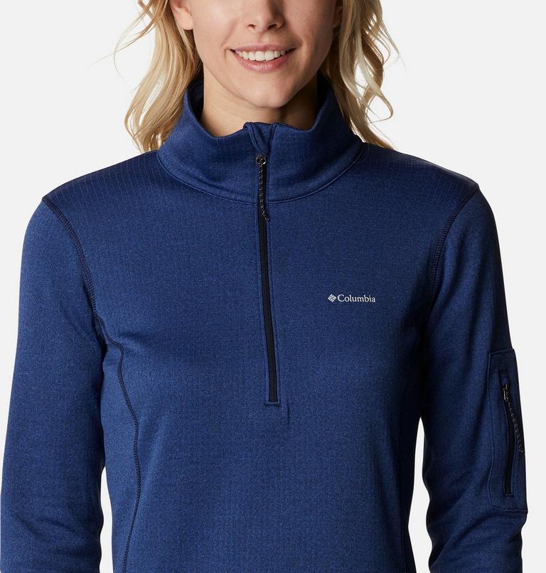 Women's Park View Half Zip Fleece, Color: Dark Nocturnal Heather, image 4