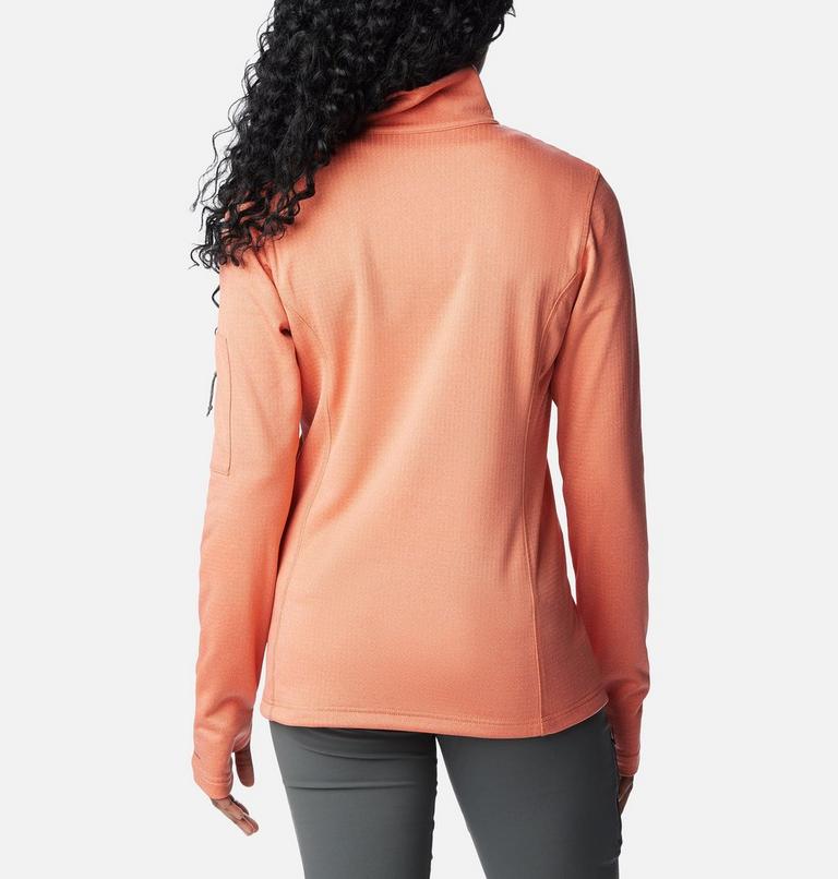 W Park View Grid Fleece 1/2 Zip | 852 | XL, Color: Faded Peach Heather, image 2