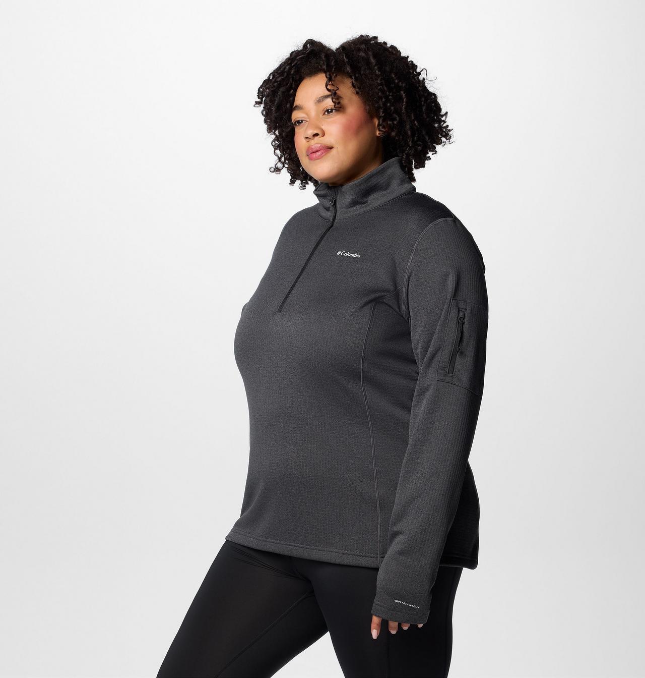 Women's Park View™ Grid Half Zip Fleece Pullover - Plus Size 4
