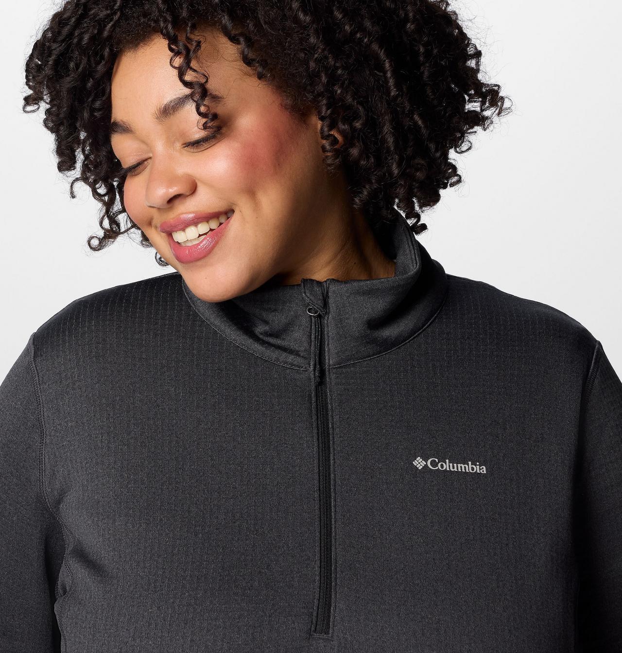 Women's Park View™ Grid Half Zip Fleece Pullover - Plus Size 5