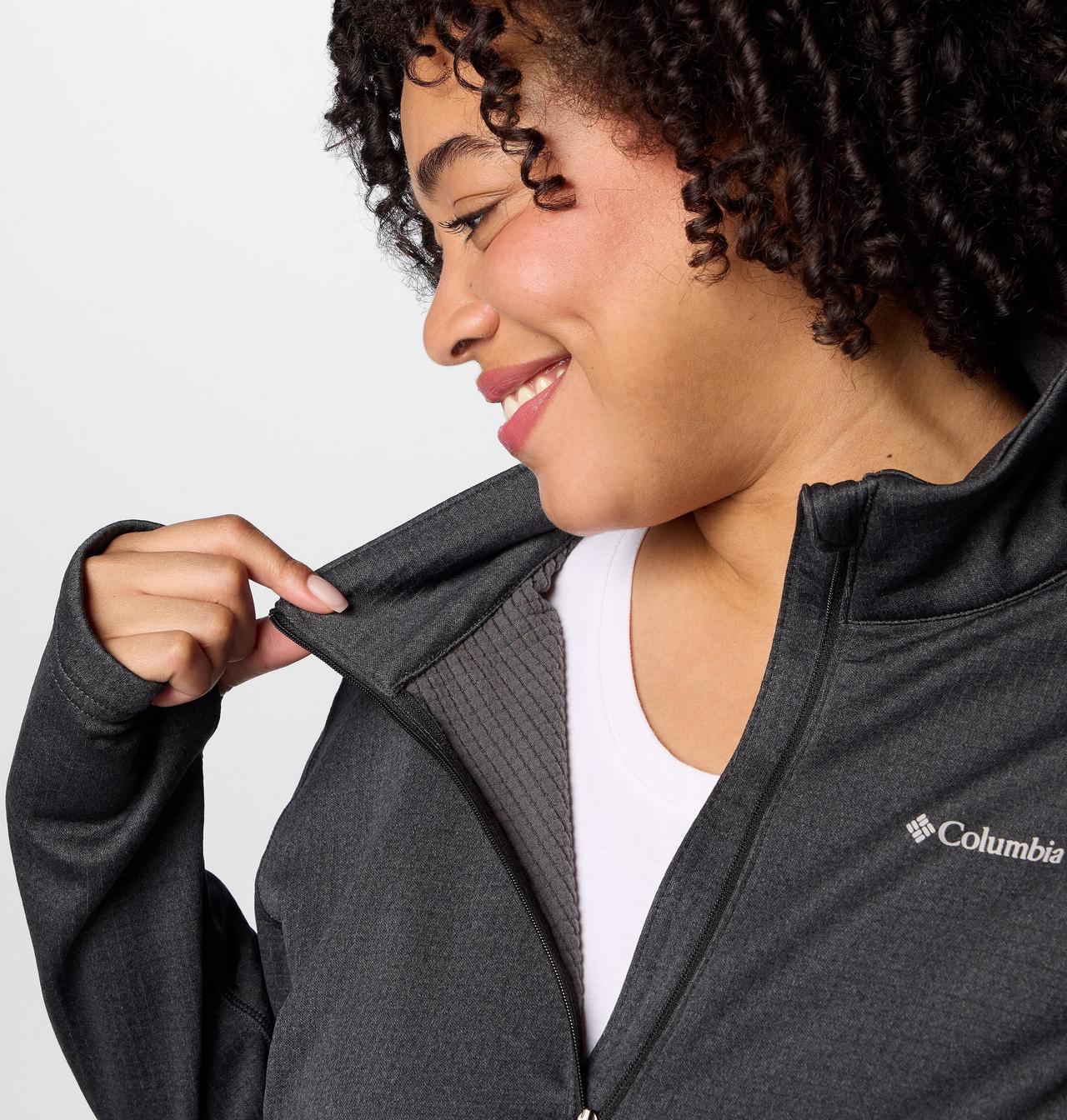 Women's Park View™ Grid Half Zip Fleece Pullover - Plus Size 6
