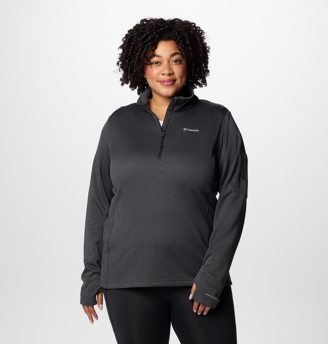 Women's Park View™ Grid Half Zip Fleece Pullover - Plus Size 1